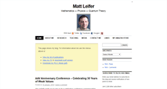 Desktop Screenshot of mattleifer.info